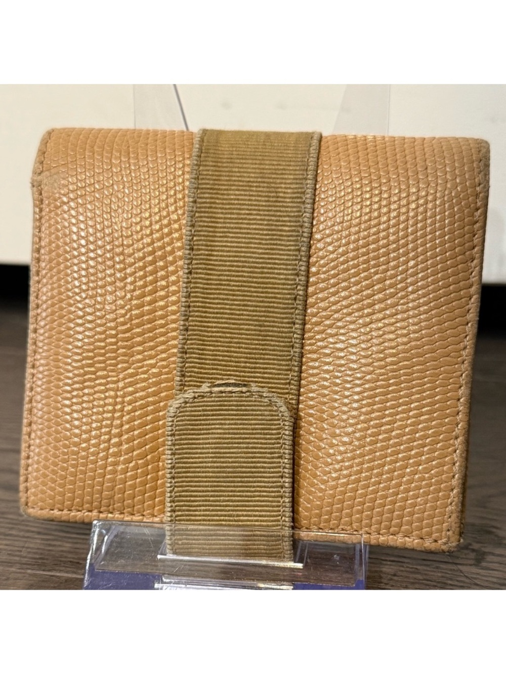 Salvatore Ferragamo Camel/Brown Leather Wallet with Grosgrain Bow Accent - Picture 5 of 9